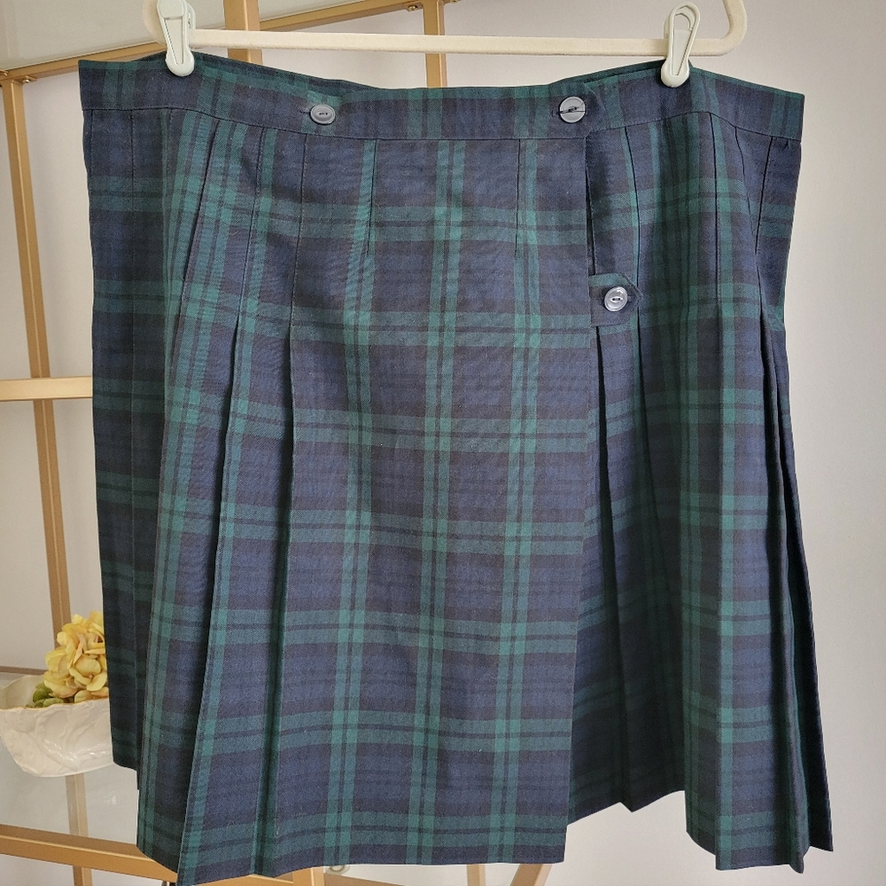 Blue & Green Plaid Kilt